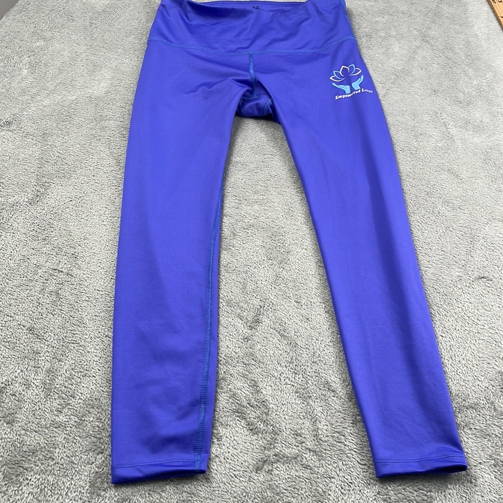 Empowered Lotus Purple S Athletic Cropped Leggings